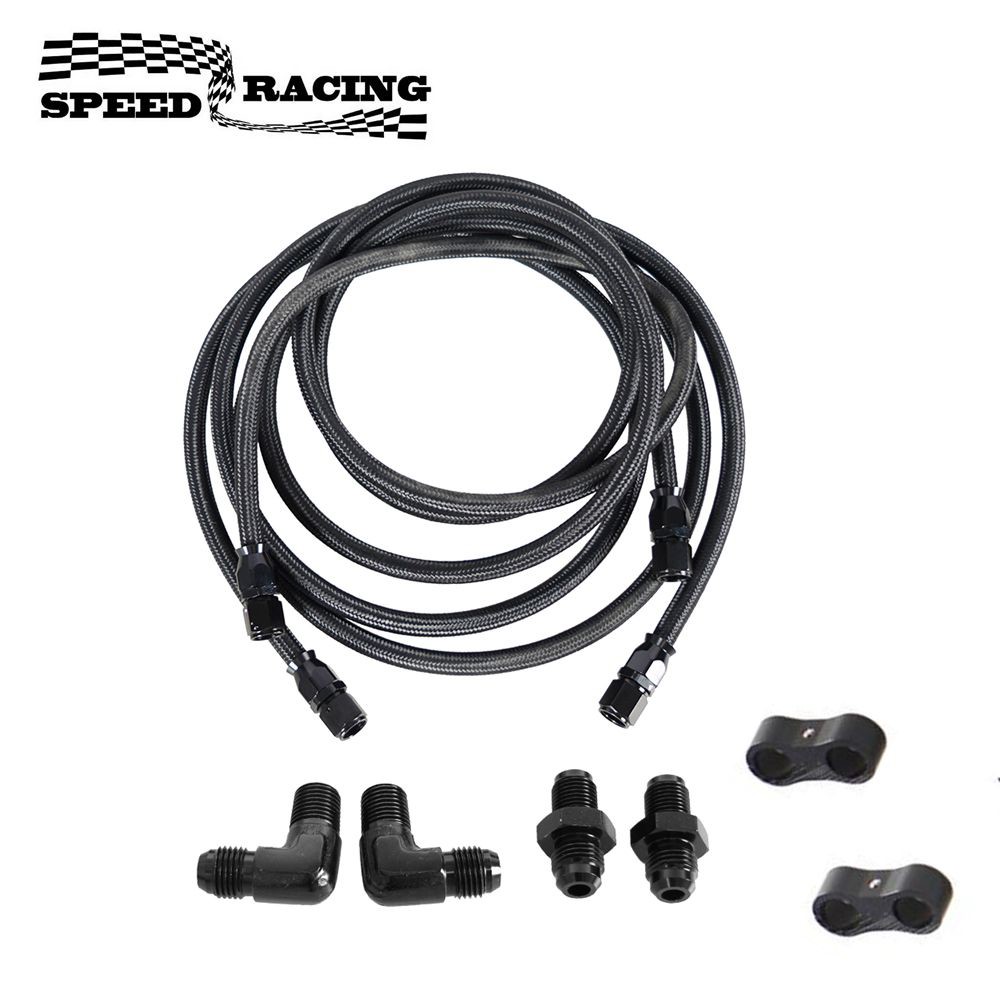 Flexible Hose Braided - 6AN مرنة PTFE نقل برودة خطوط