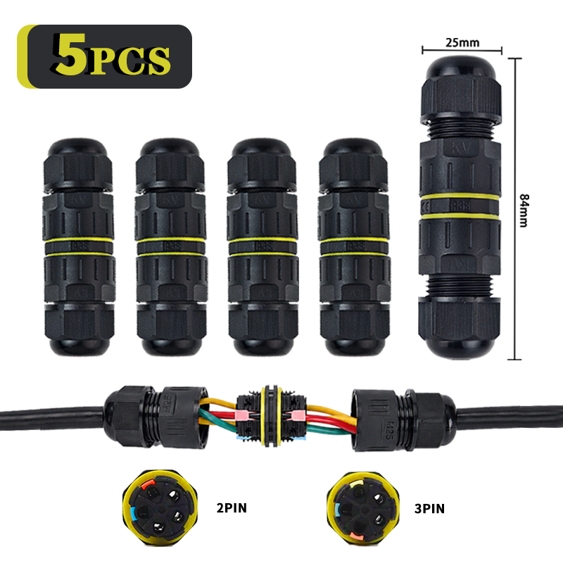 Push Fit Connector - 5 قطع موصل أسلاك سريع مقاوم