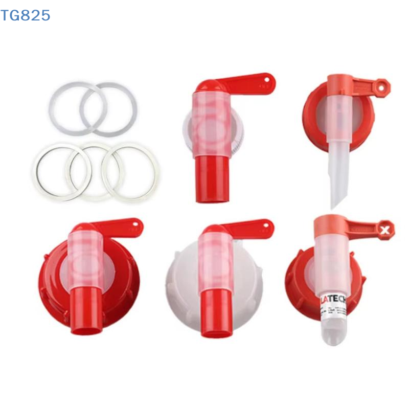 Silicone Tap Washer - صنبور بلاستيكي أحمر وأبيض للحدائق الخارجية،