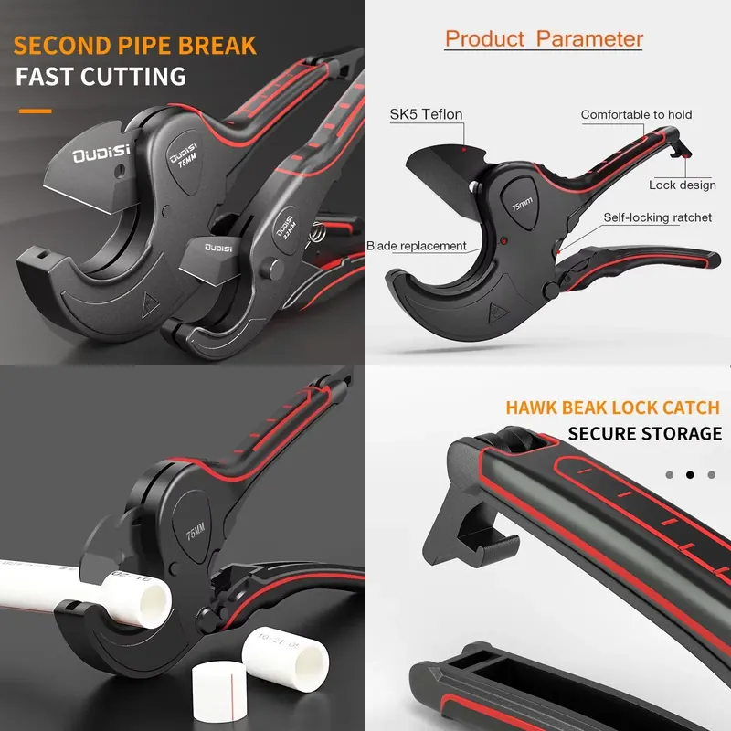 Pipe Cutter Ratchet - قاطع أنابيب 42 مم-75 مم بهيكل
