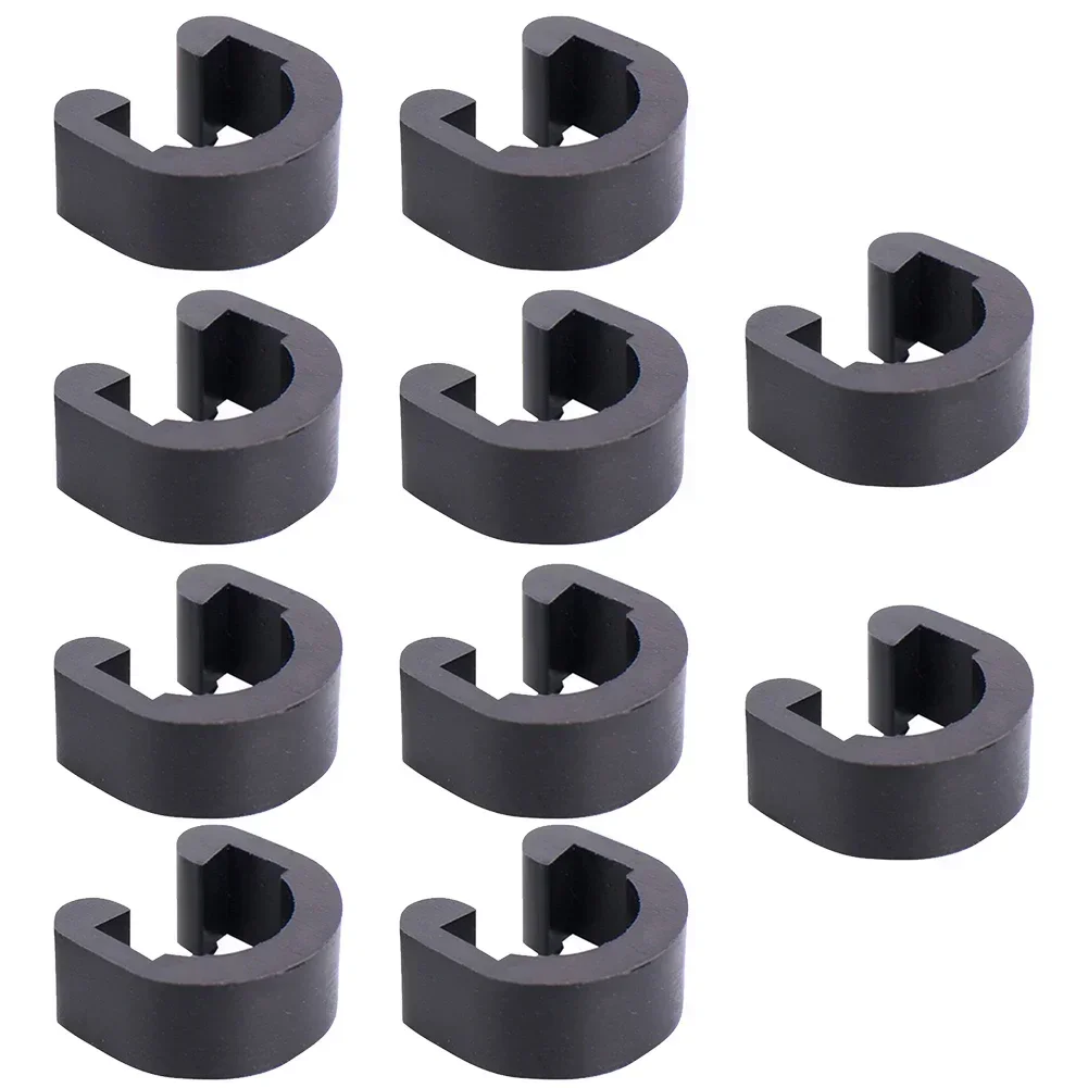 Plastic Pipe Clip - 10 قطعة دراجة C-مقاطع مشبك كابل