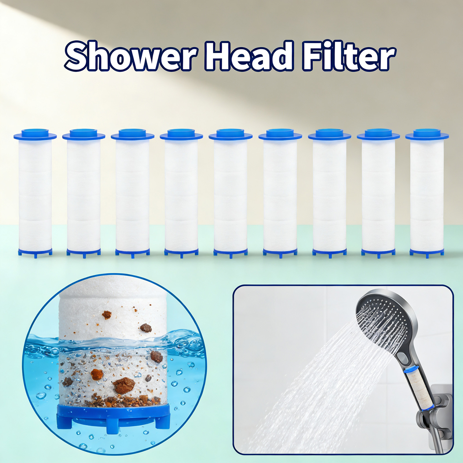 Shower Valve Cartridge - 20 قطعة من خراطيش فلتر الاستحمام