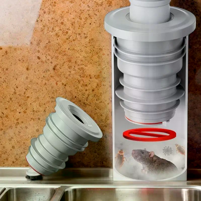 حلقة إحكام لتصريف الحمام مضادة - مراجعة Drain Pipe Clip وسعره