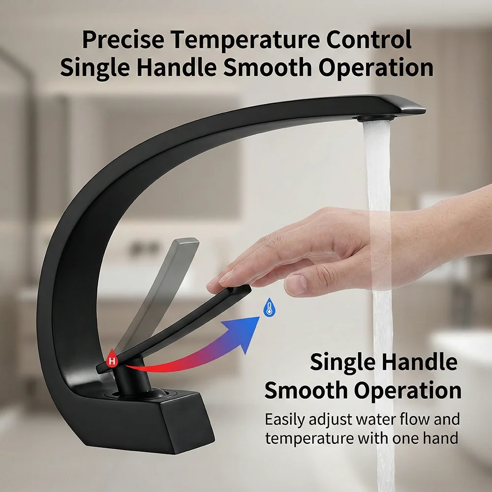 صنبور حمام أسود غير لامع، خلاط - مراجعة Silicone Tap Washer وسعره
