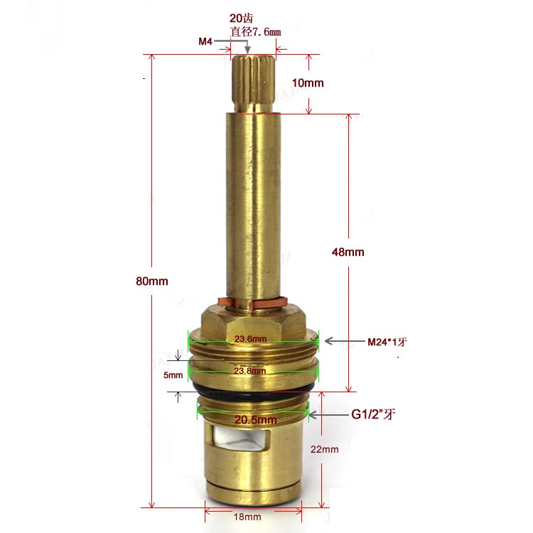 MTTUZK جميع النحاس G1/2 