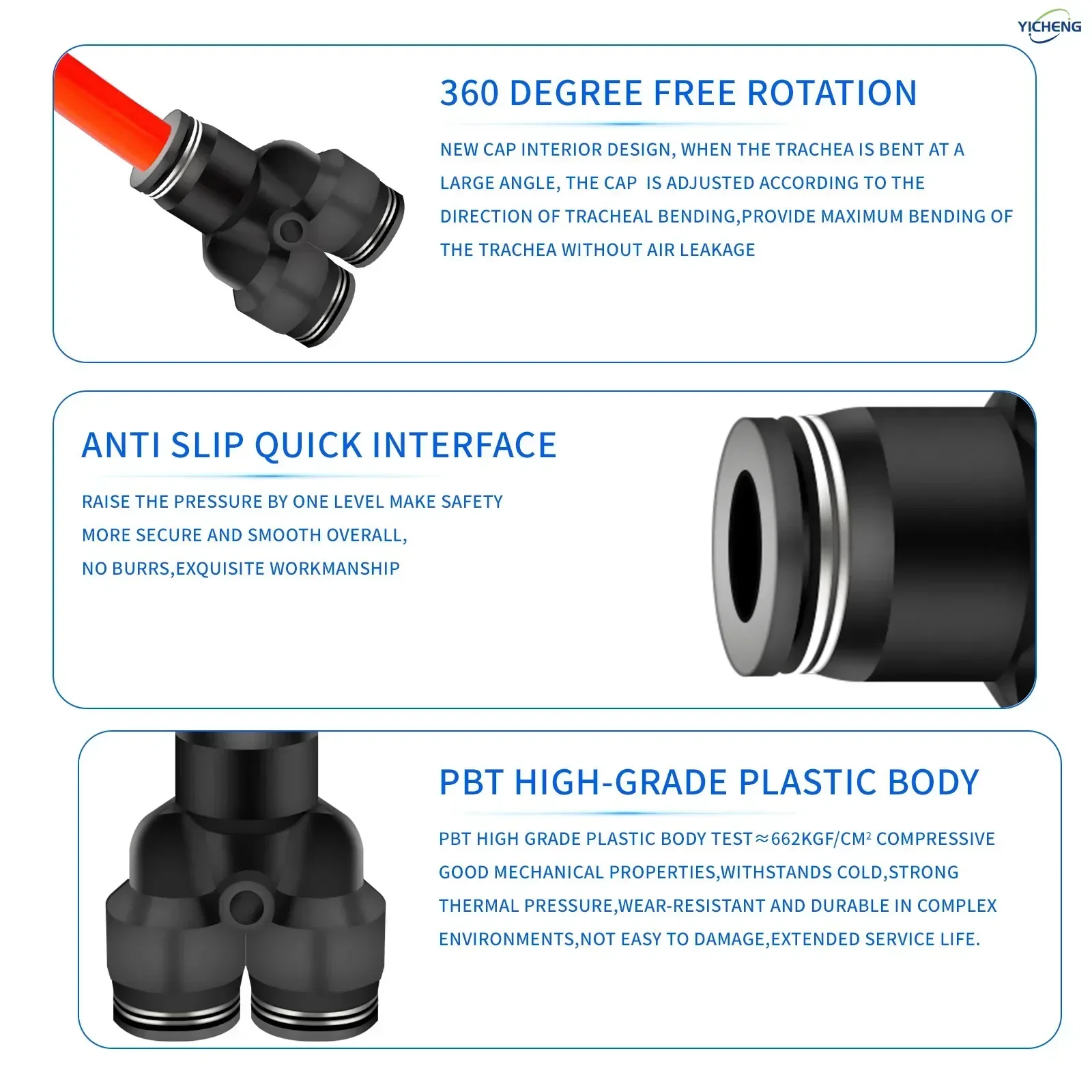 موصل خرطوم هوائي 6 مم OD Y Spl - مراجعة Push Fit Connector وسعره