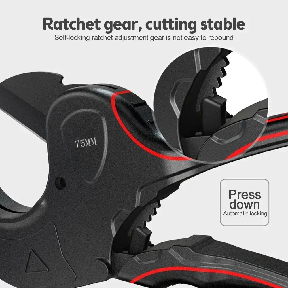 مقص سباكة عالي الجودة بشفرة SK - مراجعة Pipe Cutter Ratchet وسعره