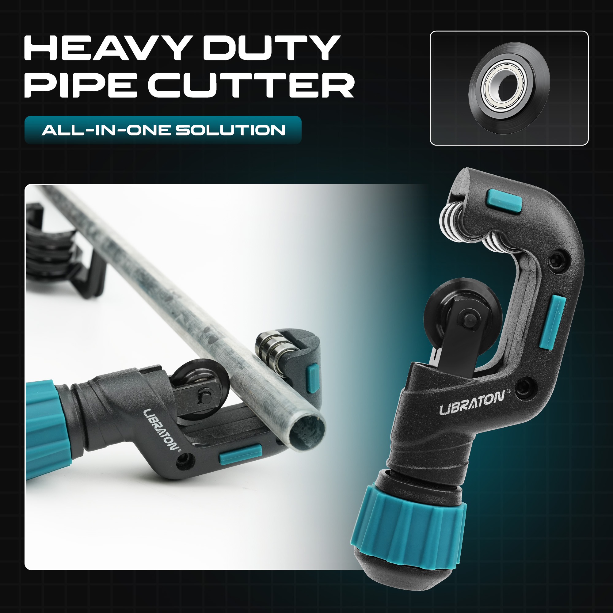 قاطع أنابيب LIBRATON مع شفرة و - مراجعة Pipe Cutter Ratchet وسعره