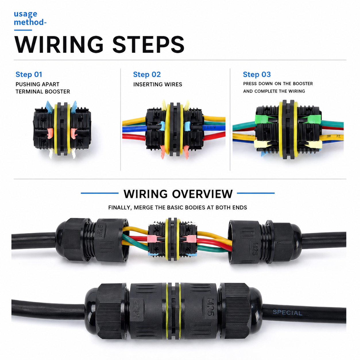 موصل أسلاك سريع مقاوم للماء IP - مراجعة Push Fit Connector وسعره