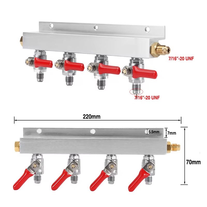 موزع غاز رباعي الاتجاهات من IM - مراجعة Push Fit Connector وسعره