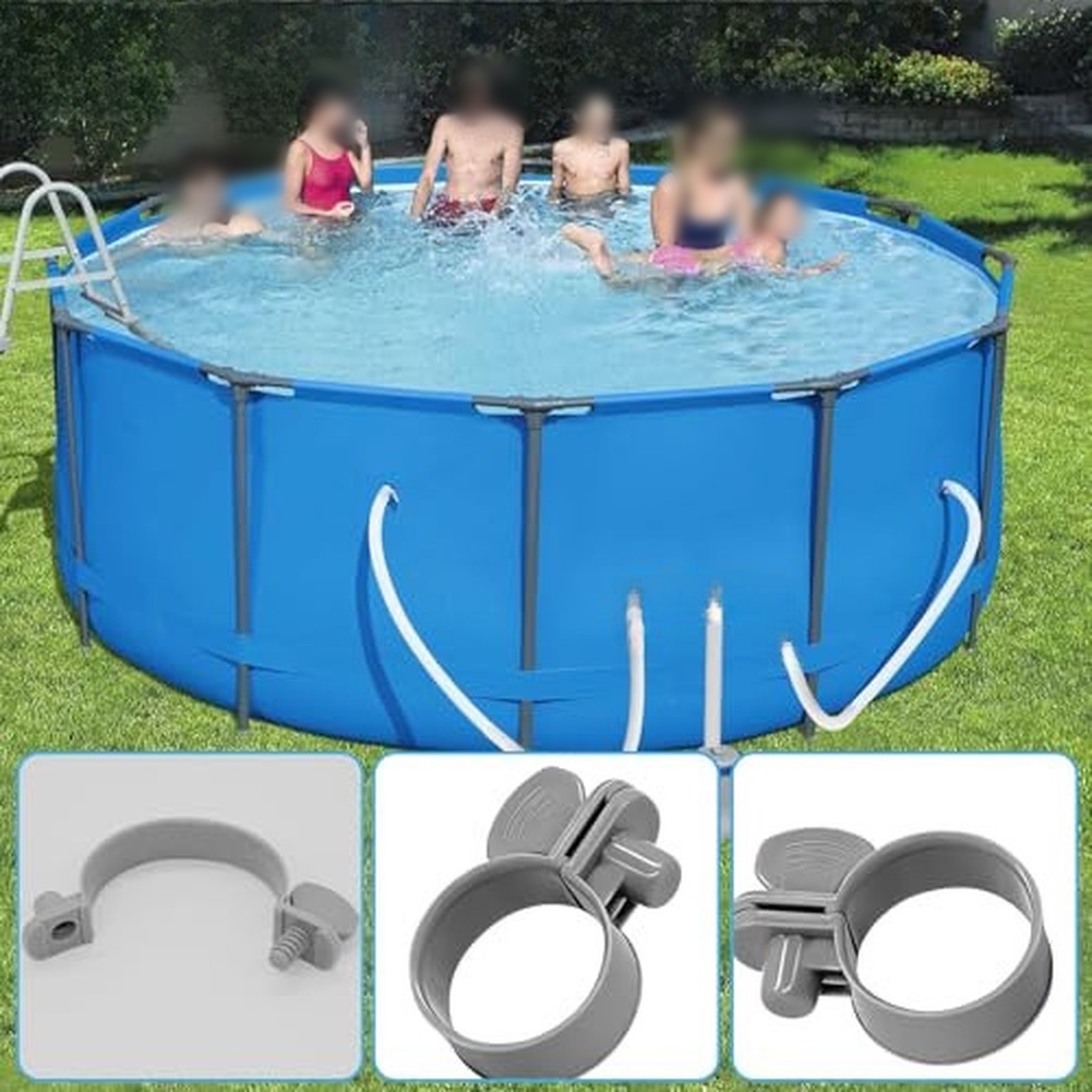 مجموعة مشابك خراطيم حمام السبا - مراجعة Plastic Pipe Clip وسعره