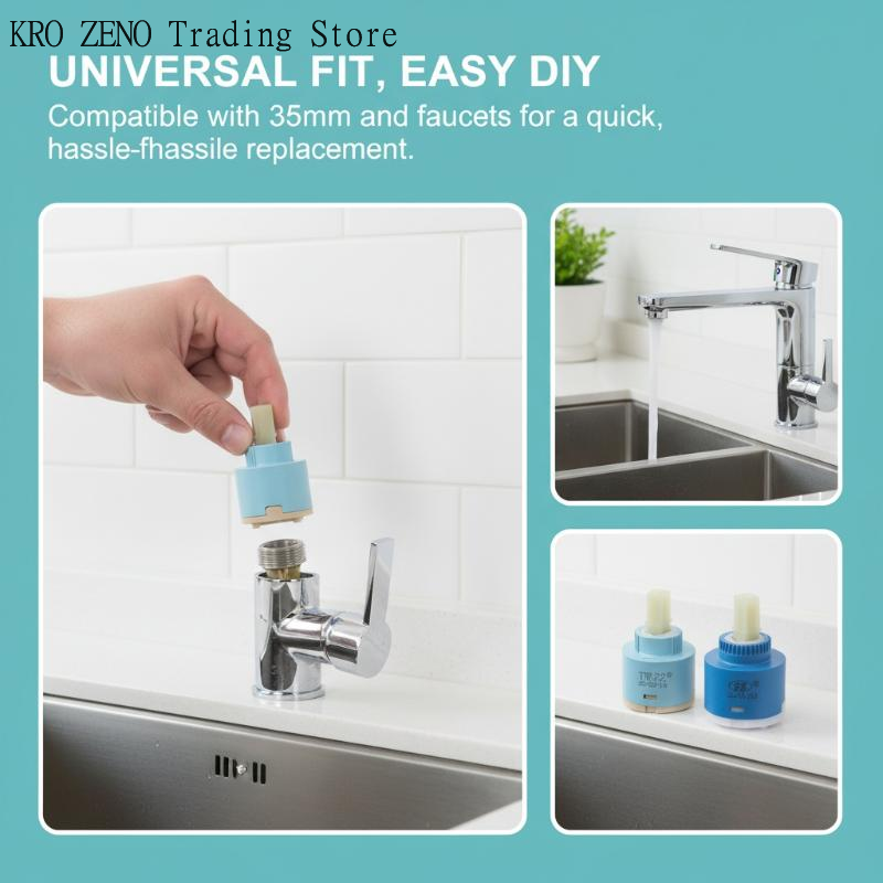 1 قطعة خراطيش بلاستيكية سيرامي - مراجعة Basin Mixer Cartridge وسعره