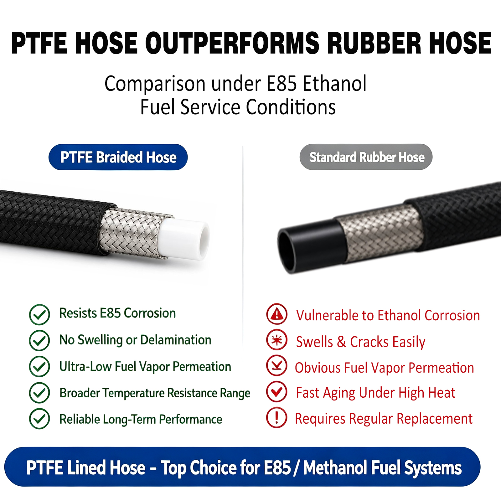 أنبوب وقود E85 عالمي AN3 AN4 A - مراجعة Ptfe Tape Thread وسعره