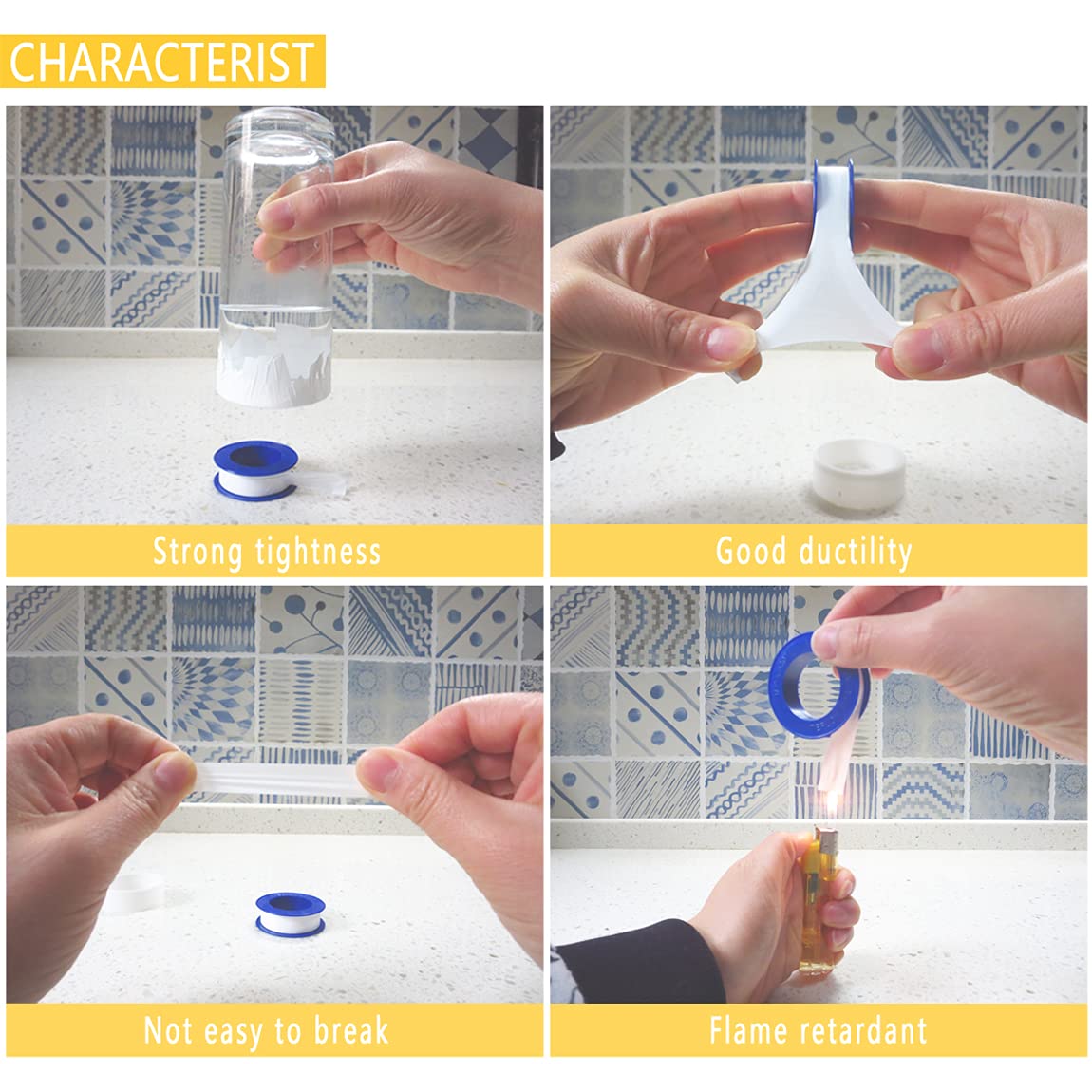 شريط عزل PTFE أبيض من YITAPE،  - مراجعة Ptfe Tape Thread وسعره