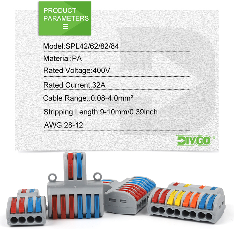 SPL42/62/82/102 موصل سلك كهربا - مراجعة Push Fit Connector وسعره