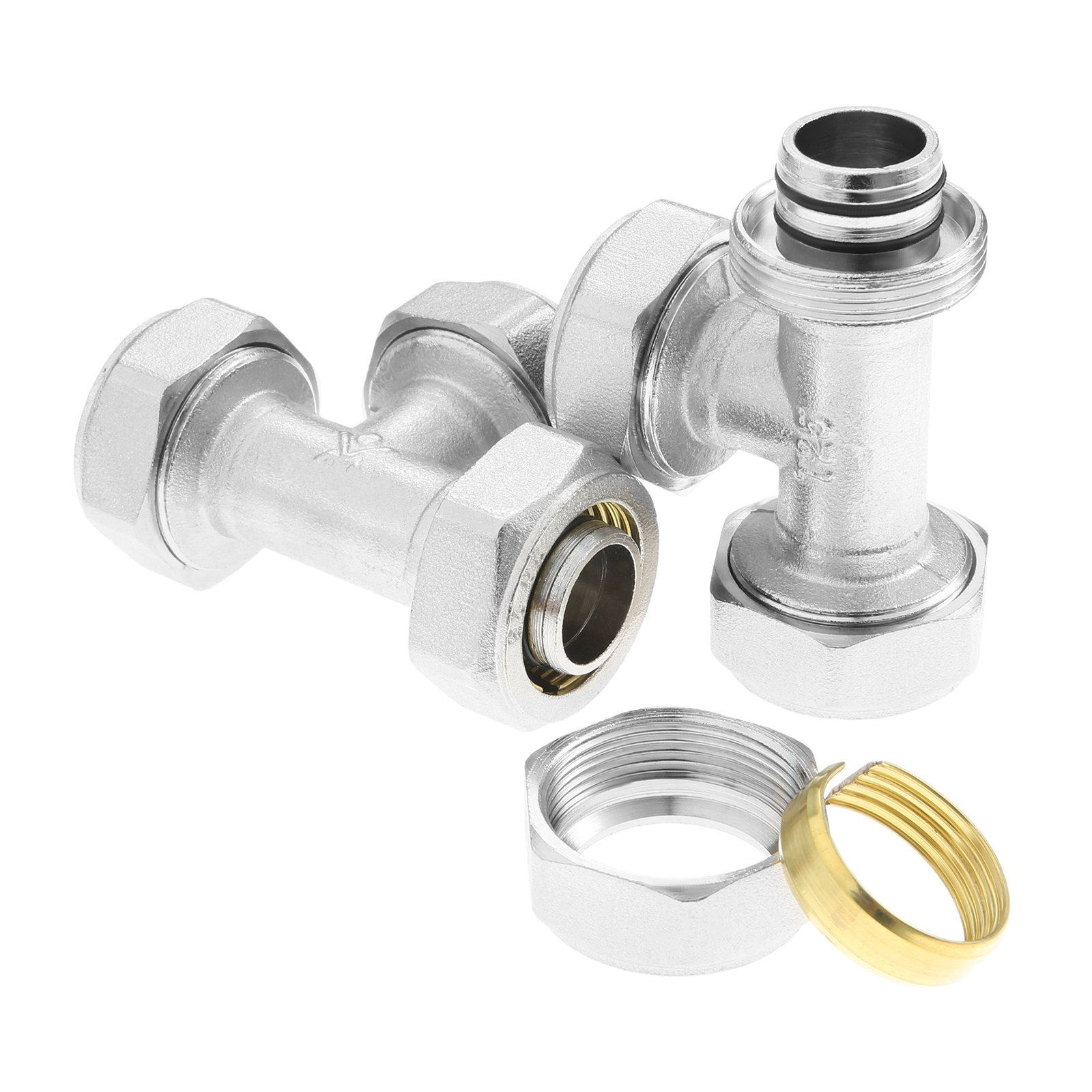 2 قطعة 3/4 ''المحملة تركيبات خ - مراجعة Compression Fitting Brass وسعره