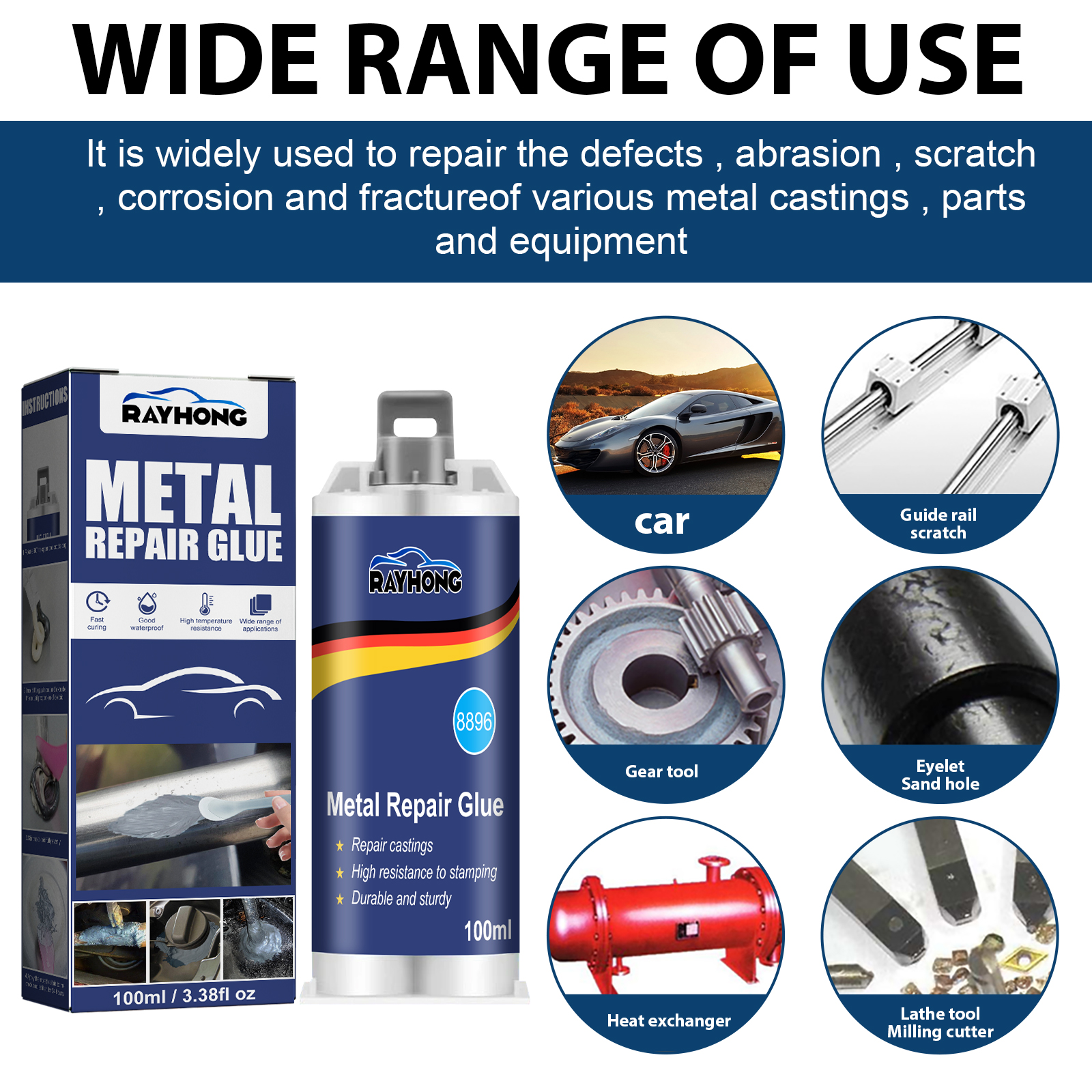 100 مللي معدن صناعي AB صب الغر - مراجعة Solvent Weld Cement وسعره