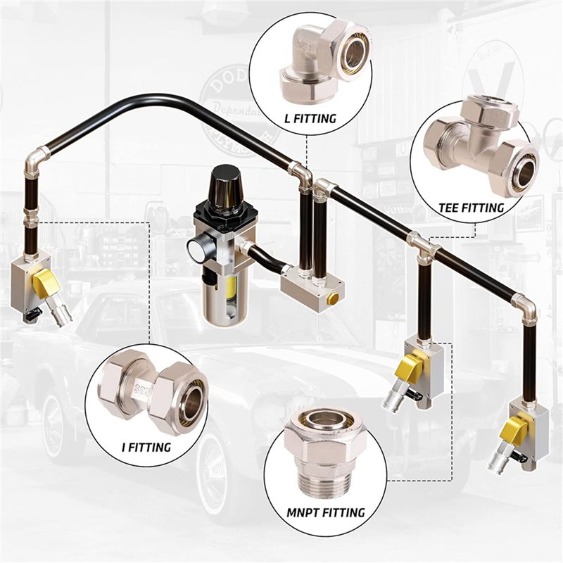 【لقاءات العائلة】4 قطع من وصلات - مراجعة Compression Fitting Brass وسعره