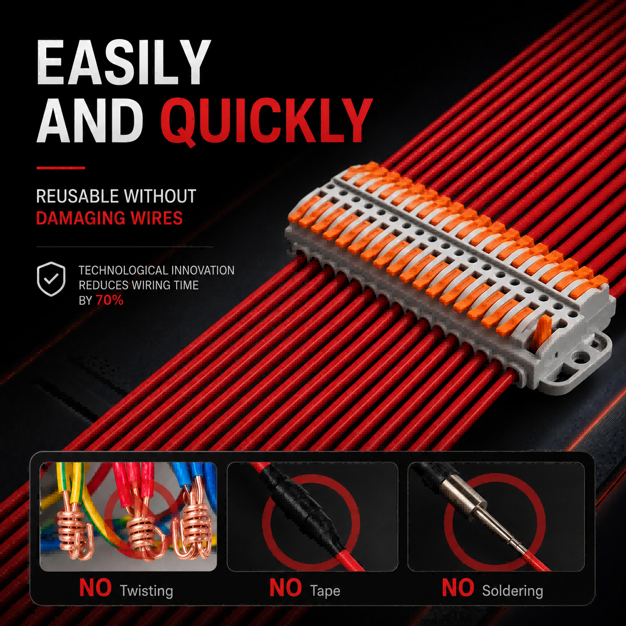 موصلات أسلاك 2-30 دبوس، كتلة ط - مراجعة Push Fit Connector وسعره