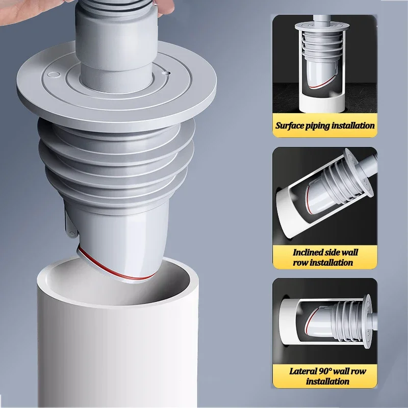 حلقة سيليكون لإغلاق المجاري وا - مراجعة Drain Pipe Clip وسعره