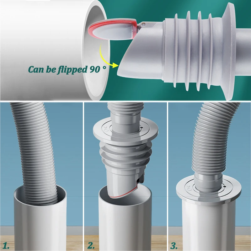 حلقة سيليكون لإغلاق المجاري وا - مراجعة Drain Pipe Clip وسعره