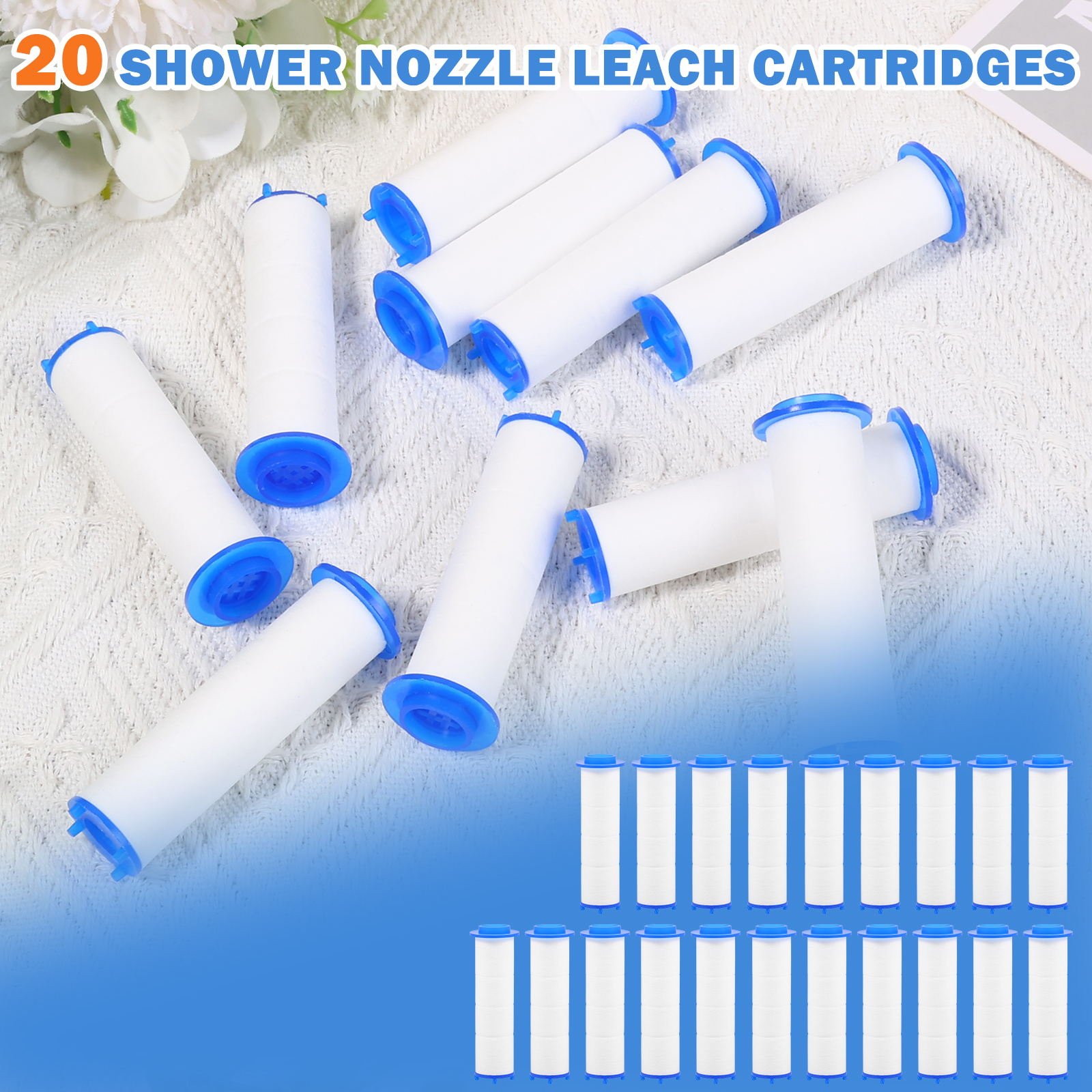 20 قطعة من خراطيش فلتر الاستحم - مراجعة Shower Valve Cartridge وسعره