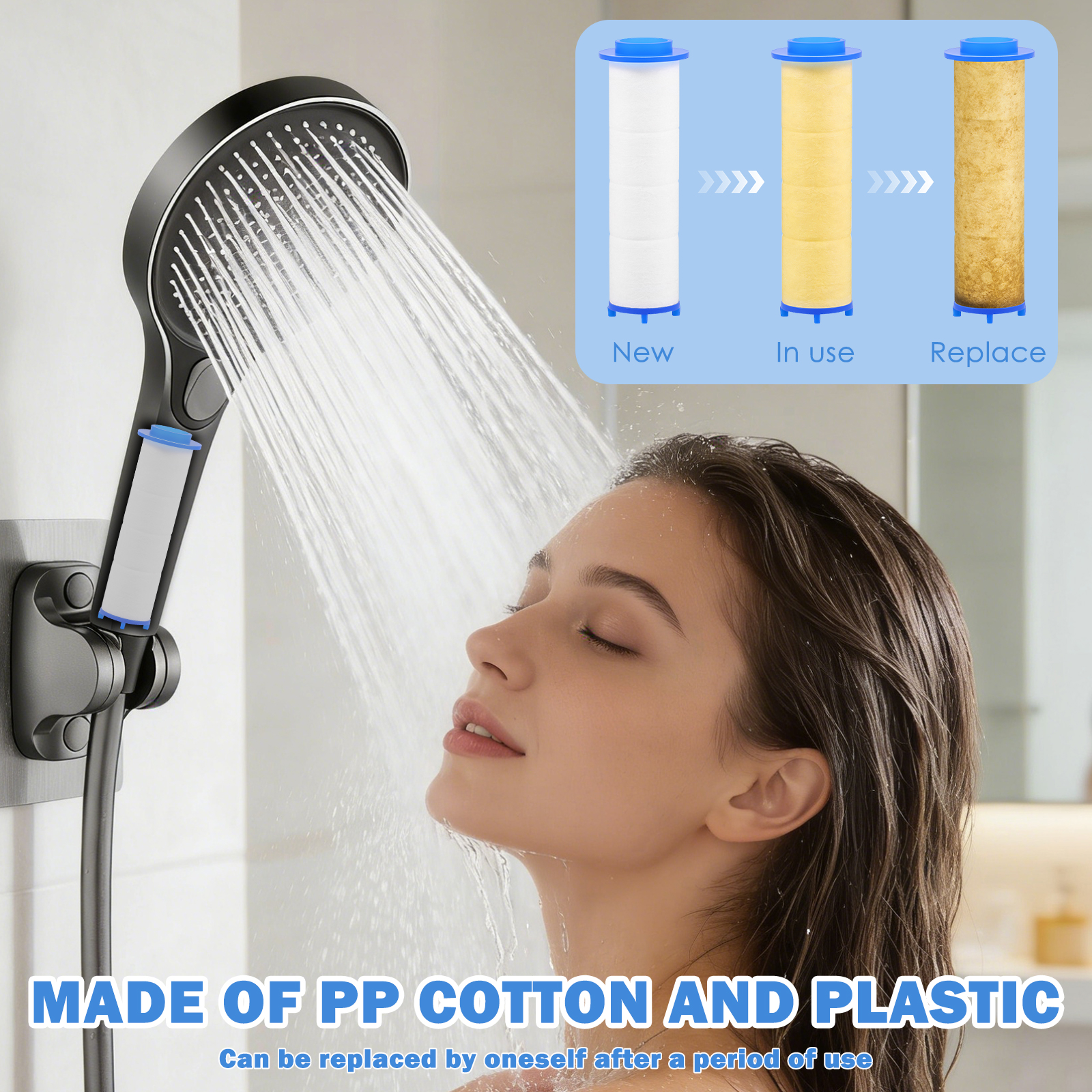 20 قطعة من خراطيش فلتر الاستحم - مراجعة Shower Valve Cartridge وسعره