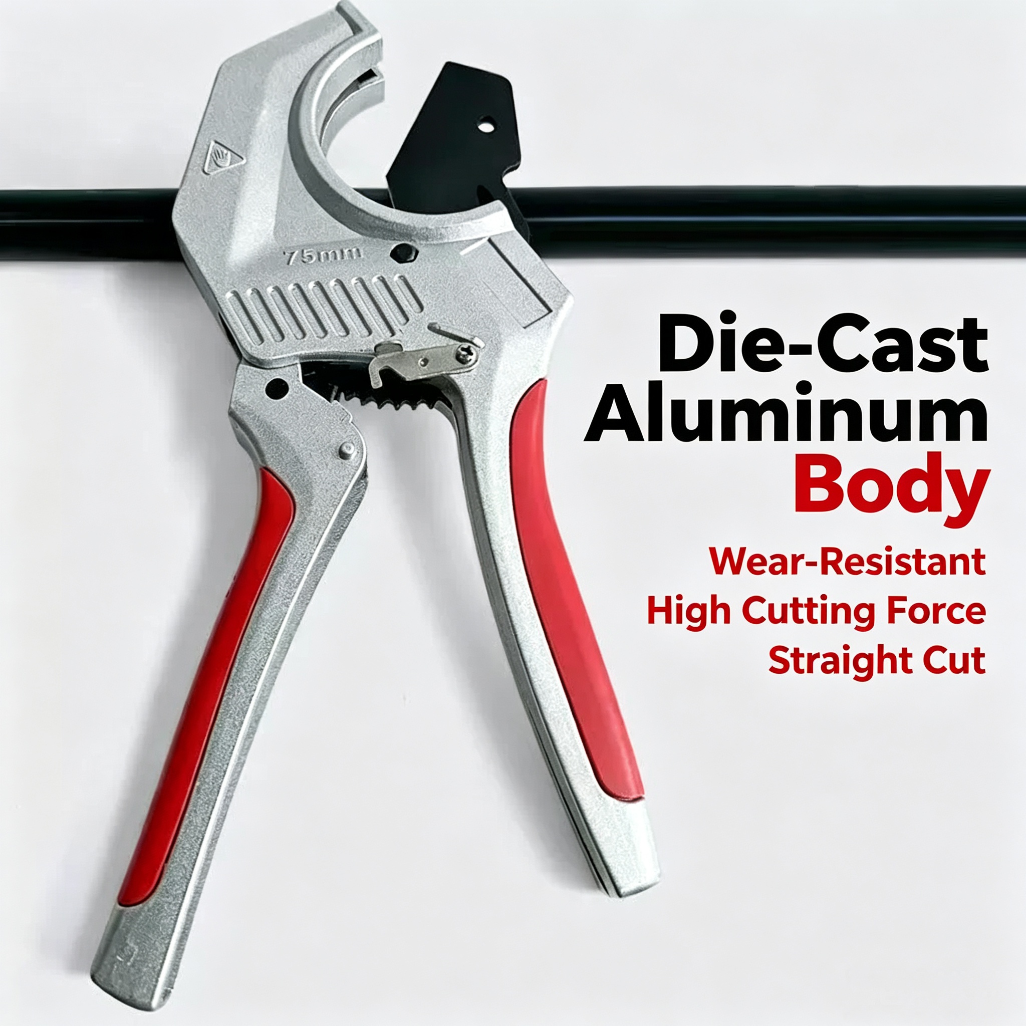 مقص أنابيب بقطر 32 و42 و63 و75 - مراجعة Pipe Cutter Ratchet وسعره