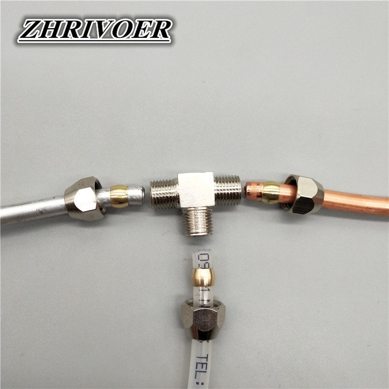 1 قطعة تركيبات تعمل بالهواء ال - مراجعة Compression Fitting Brass وسعره