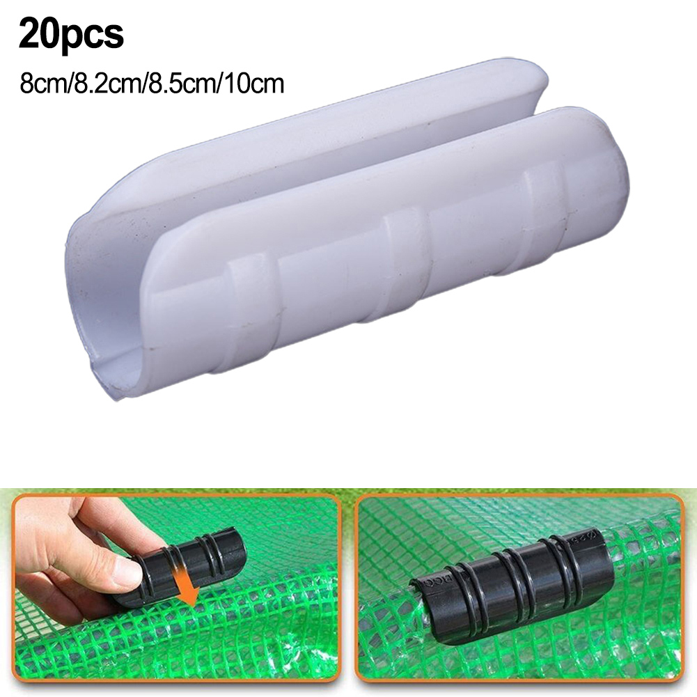 20 قطعة إطار الدفيئة فيلم مشبك - مراجعة Plastic Pipe Clip وسعره